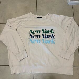 New York Graphic women’s Sweatshirt- Cream